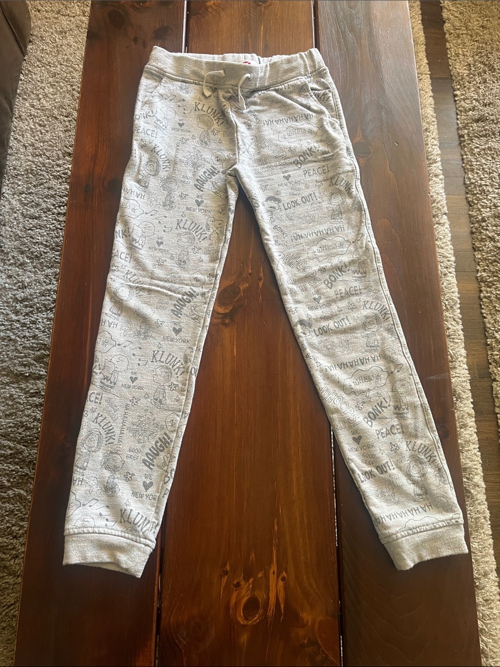 Appaman Peanuts Gray Graphic Jogger Sweatpants for Kids